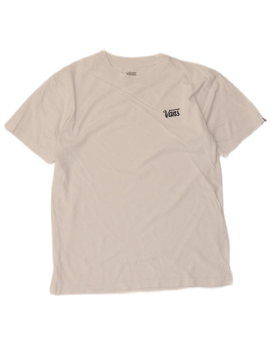 Vans Mens T-Shirt Top Small White Cotton