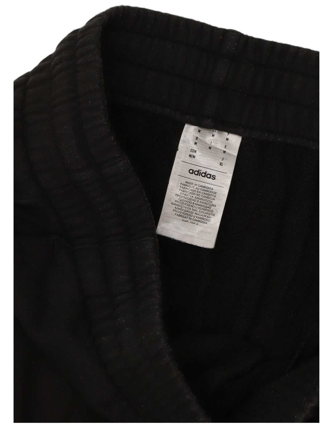 Adidas Mens Graphic Tracksuit Trousers Joggers Medium  Black Cotton