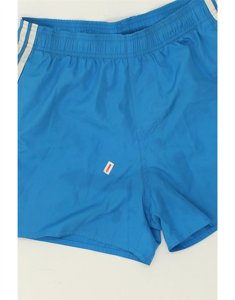 ADIDAS Mens Sport Shorts Small Blue Polyester | Vintage Adidas | Thrift | Second-Hand Adidas | Used Clothing | Messina Hembry 