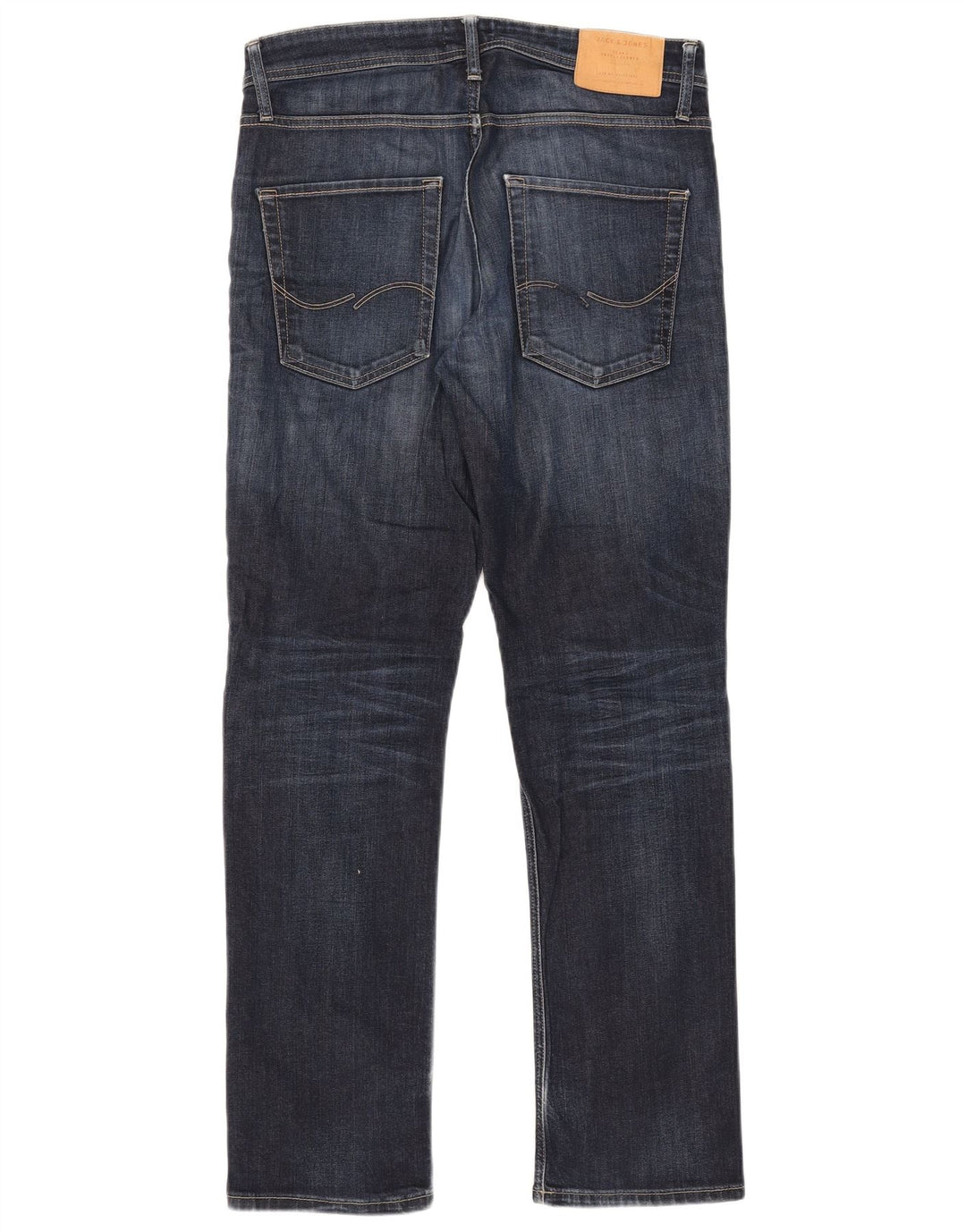 Jack & Jones Mens Clark Regular Fit Straight Jeans W32 L32 Blue