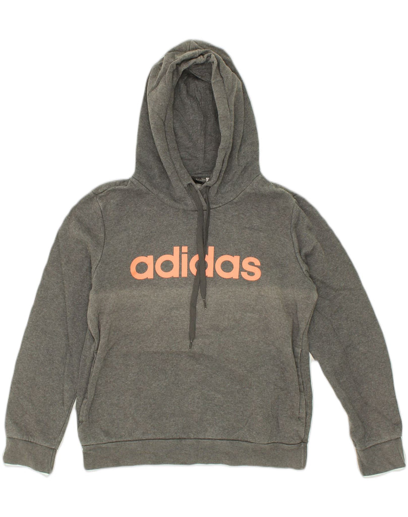 ADIDAS Mens Graphic Hoodie Jumper Medium Grey | Vintage Adidas | Thrift | Second-Hand Adidas | Used Clothing | Messina Hembry 