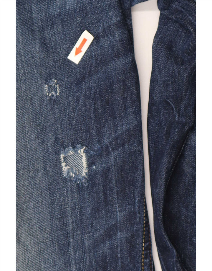 Diesel Mens Straight Jeans W32 L32 Blue Cotton