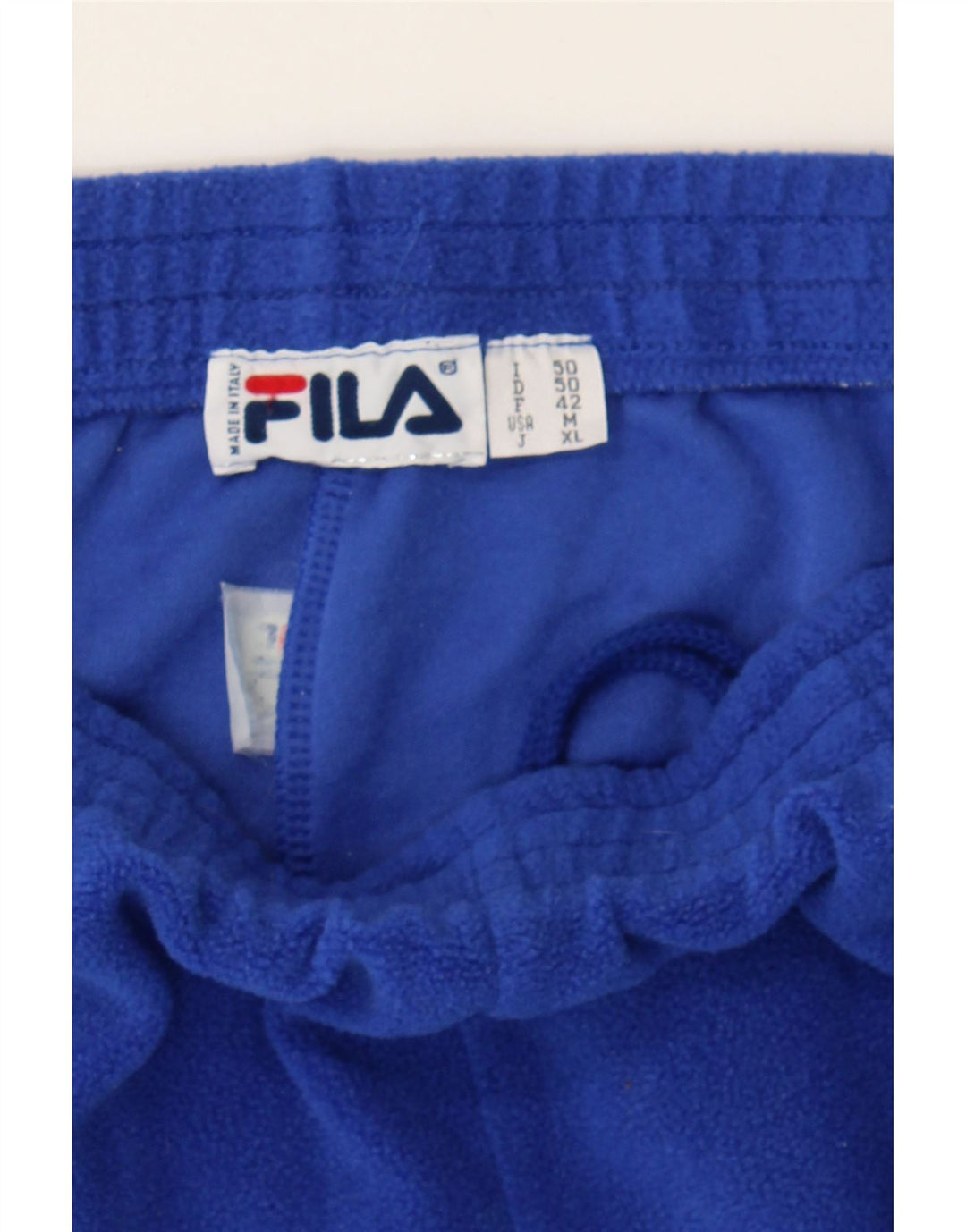 FILA Mens Fleece Tracksuit Trousers IT 50 Medium  Blue Vintage Fila and Second-Hand Fila from Messina Hembry 