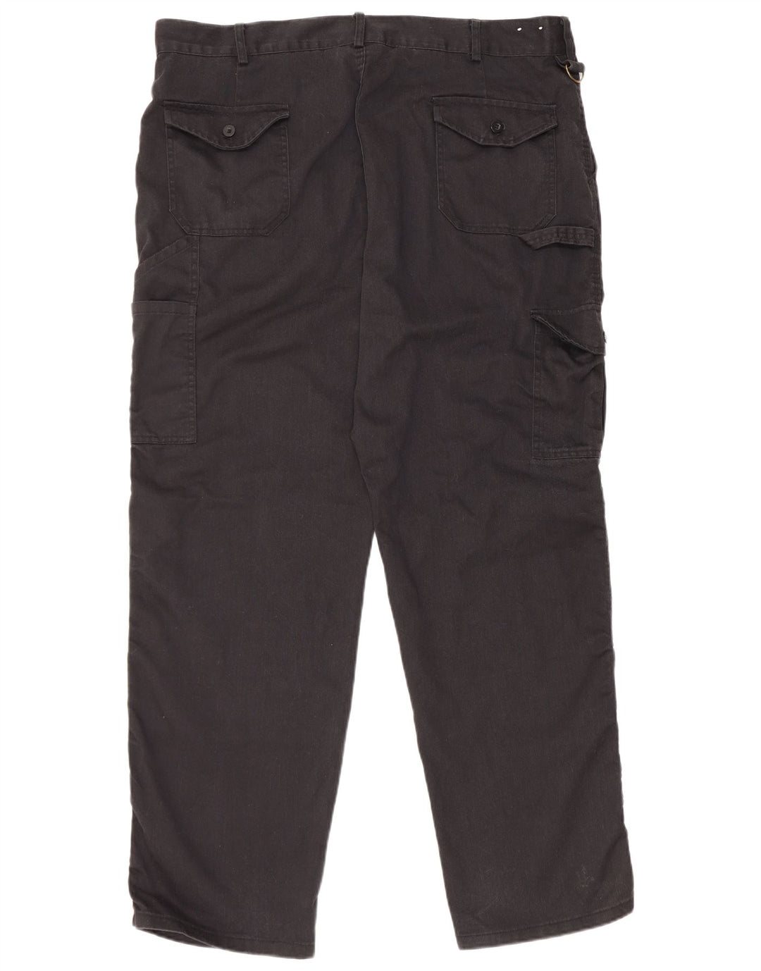Dickies Mens Straight Cargo Trousers W40 L30 Black Polyester