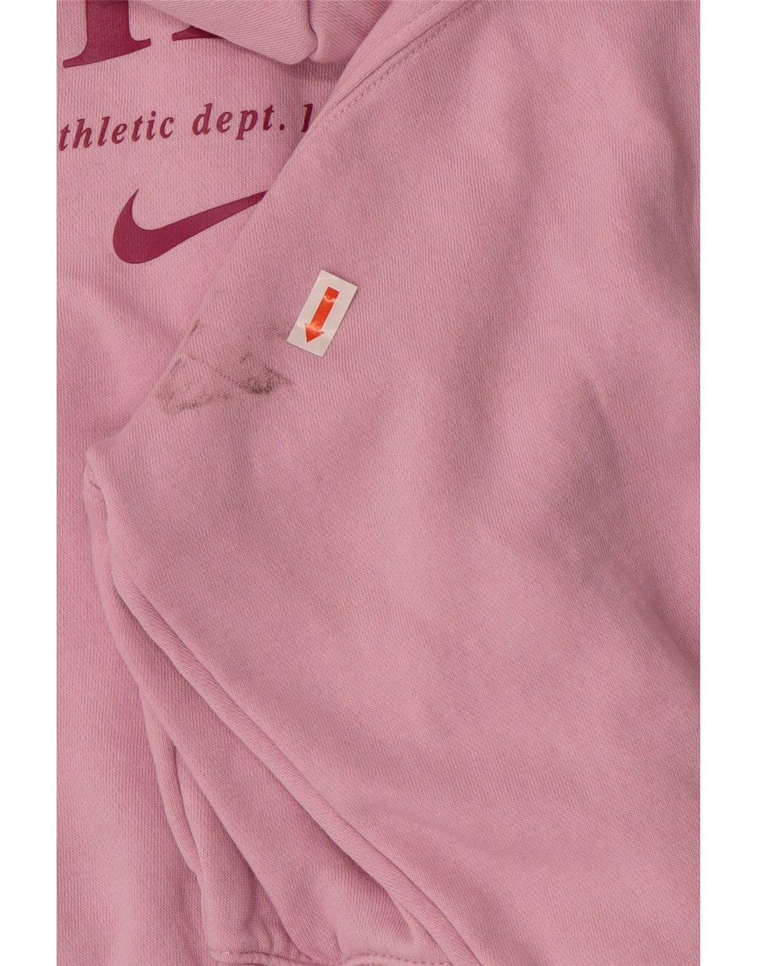 NIKE Girls Oversized Crop Graphic Zip Hoodie Sweater 13-14 Years XL Pink