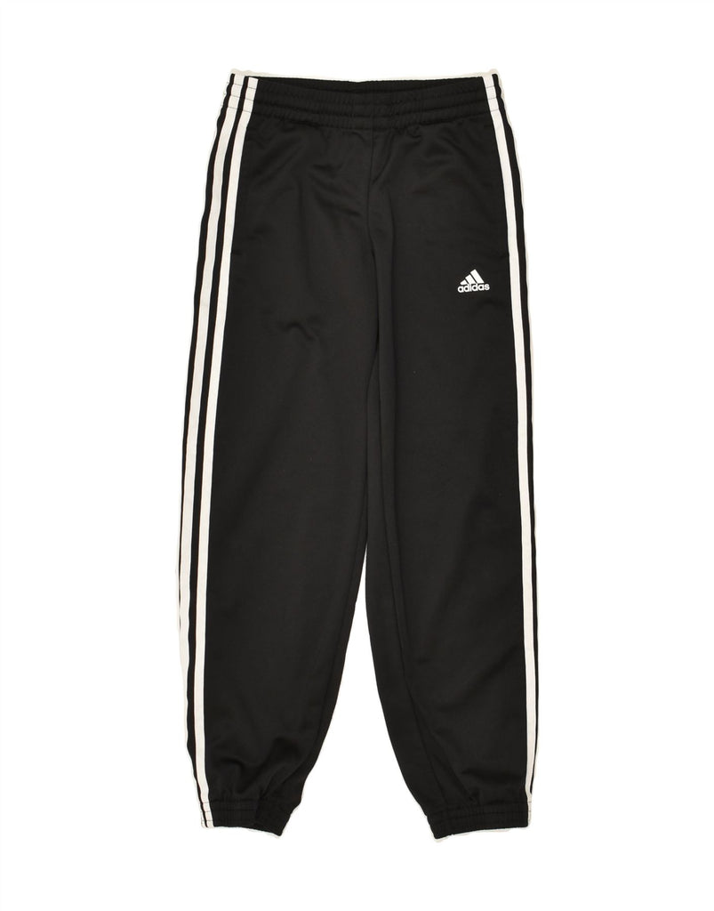 ADIDAS Girls Tracksuit Trousers Joggers 9-10 Years Black Polyester | Vintage Adidas | Thrift | Second-Hand Adidas | Used Clothing | Messina Hembry 