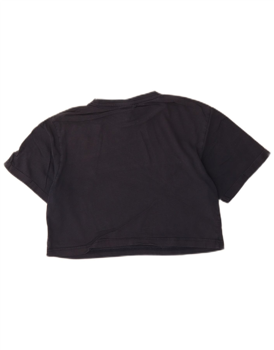 Ellesse Womens Crop Graphic T-Shirt Top UK 8 Small  Grey