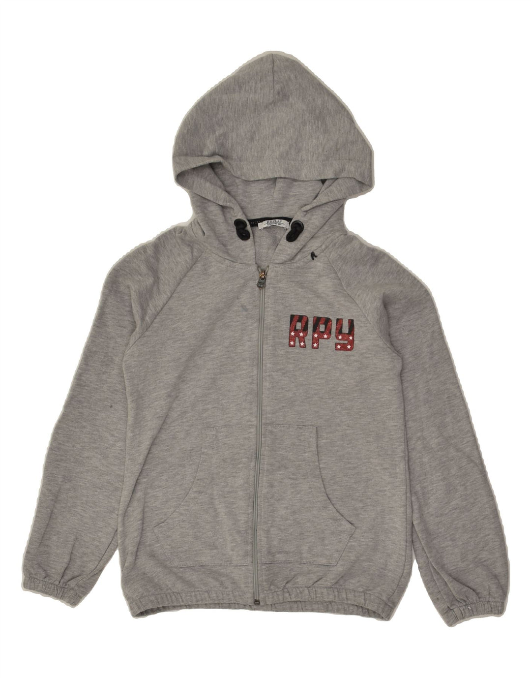 REPLAY Boys Zip Hoodie Sweater 11-12 Years Grey Cotton | Vintage Replay | Thrift | Second-Hand Replay | Used Clothing | Messina Hembry 