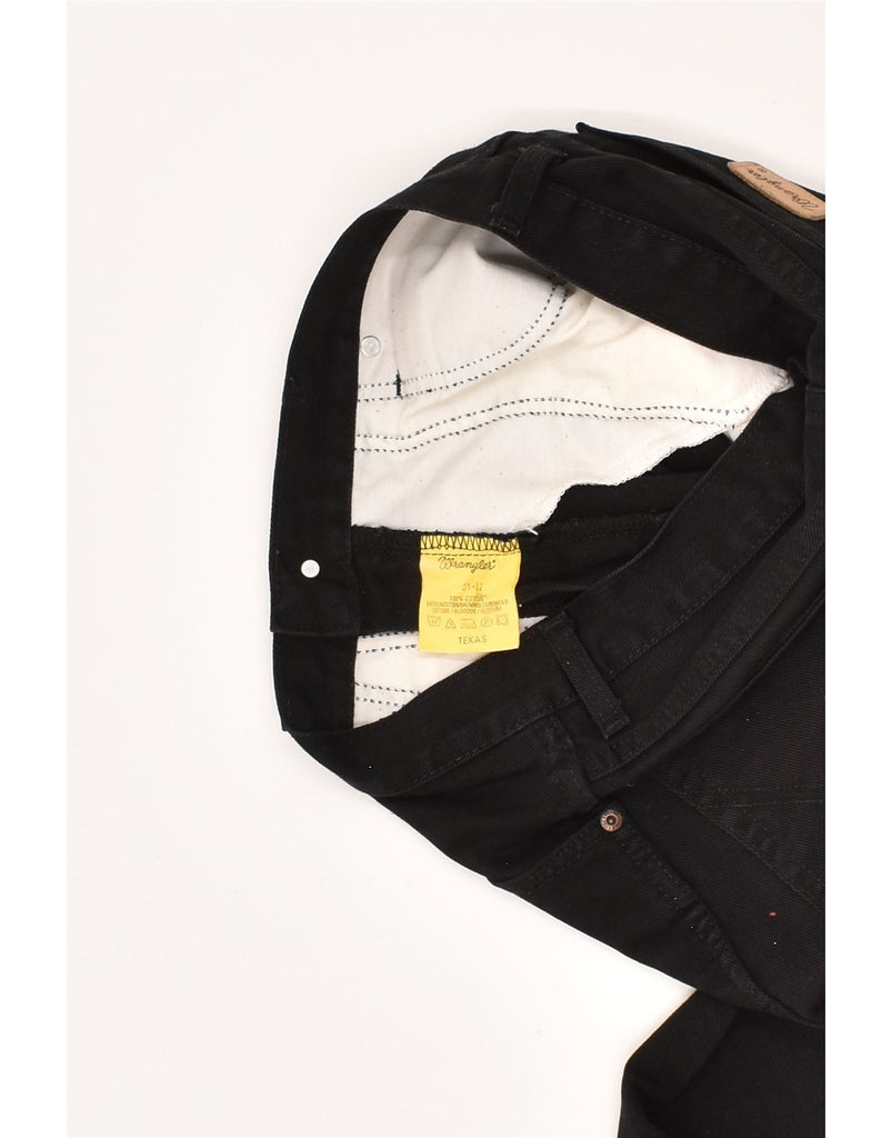 WRANGLER Mens Texas Straight Jeans W31 L32 Black Cotton | Vintage Wrangler | Thrift | Second-Hand Wrangler | Used Clothing | Messina Hembry 