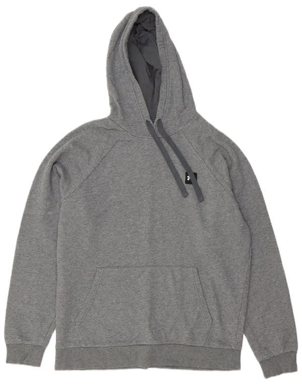 Under Armour Mens Hoodie Jumper Medium Grey Cotton