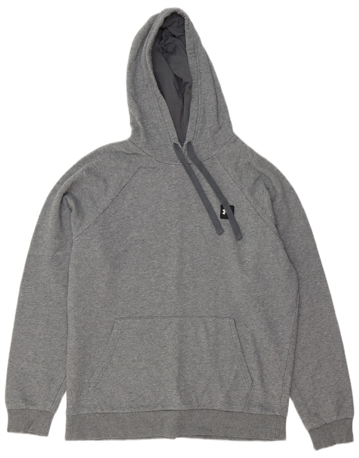 Under Armour Mens Hoodie Jumper Medium Grey Cotton