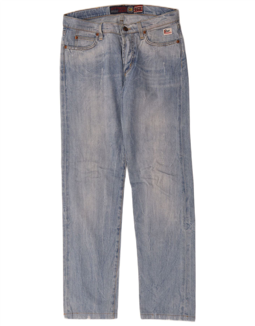 Roy Rogers Mens Straight Jeans W30 L31 Blue Cotton