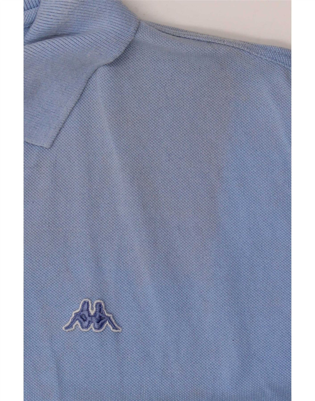 Kappa Mens Polo Shirt Large Blue Cotton