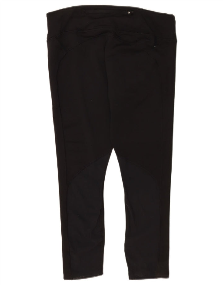 Nike Womens Leggings UK 16 Large  Black Polyester