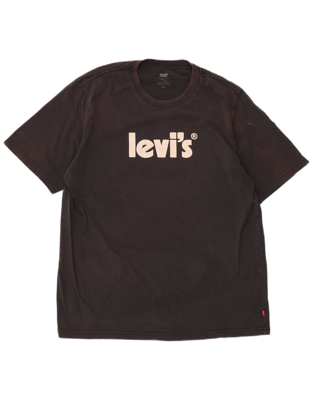 Levi's Mens Relaxed Graphic T-Shirt Top Medium Black