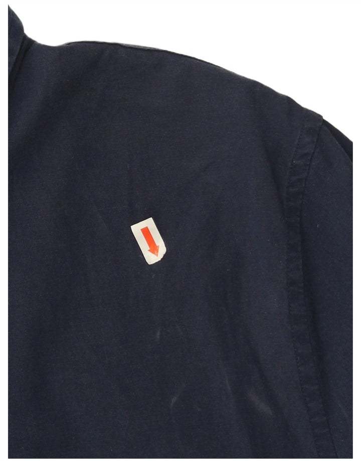Abercrombie & Fitch Mens Shirt Medium Navy Blue Cotton