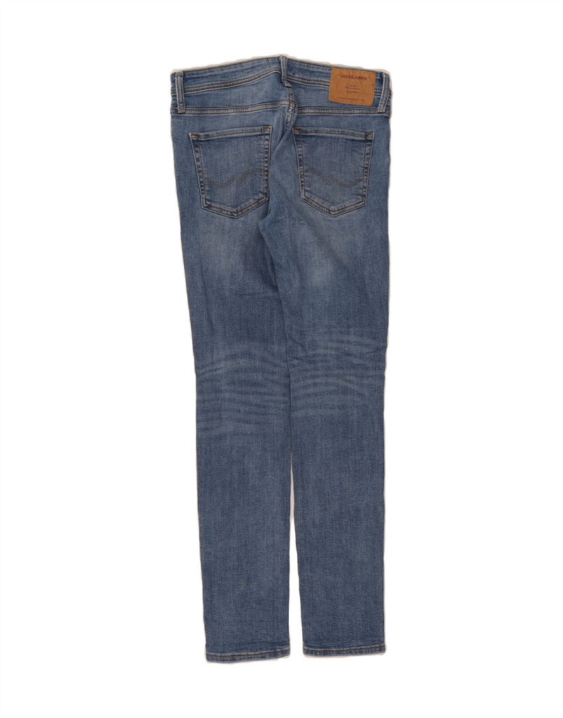 JACK & JONES Mens Liam Distressed Skinny Jeans W31 L32  Blue Cotton Vintage Jack & Jones and Second-Hand Jack & Jones from Messina Hembry 