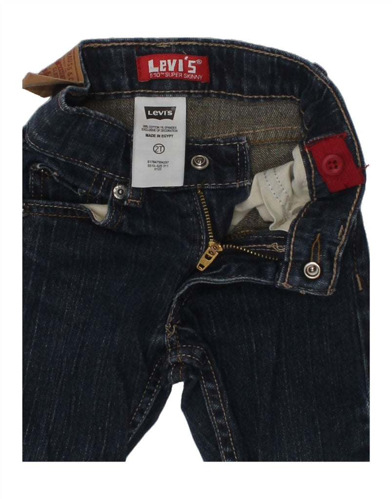 LEVI'S Boys Straight Jeans 2-3 Years W18 L13  Navy Blue Cotton | Vintage Levi's | Thrift | Second-Hand Levi's | Used Clothing | Messina Hembry 