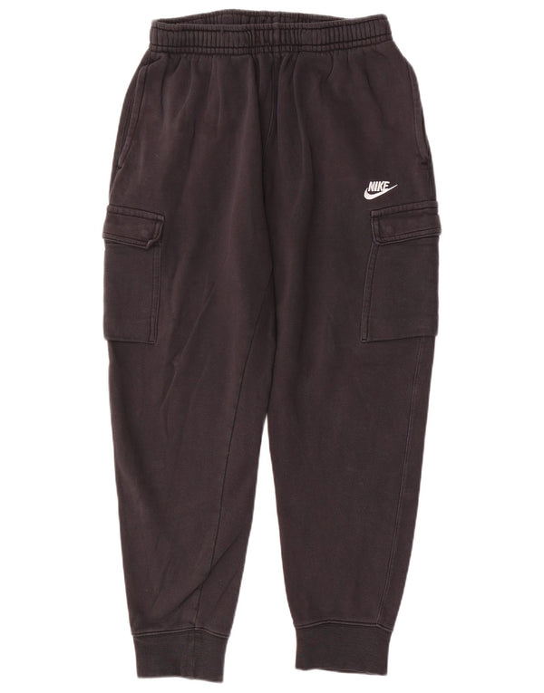 NIKE Mens Cargo Tracksuit Trousers Joggers Medium Black Cotton