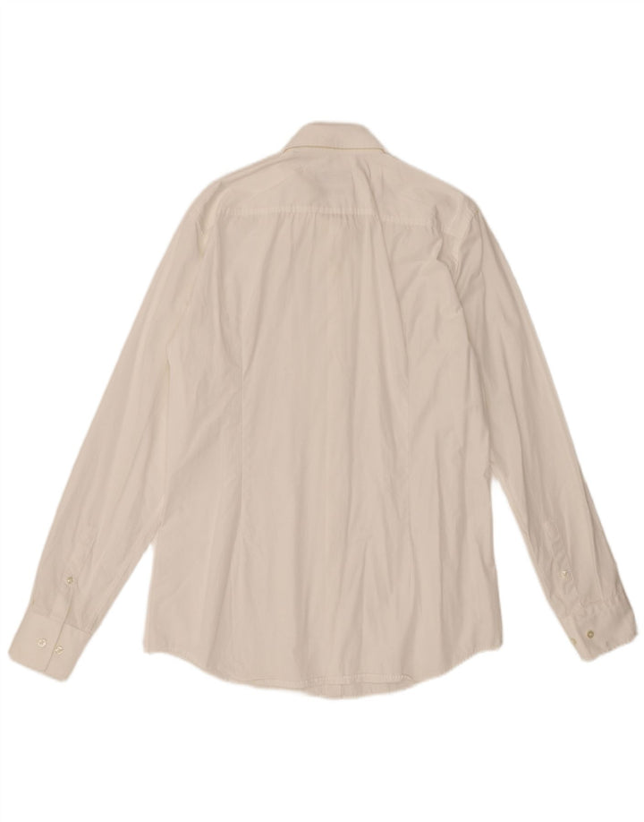 Hugo Boss Mens Slim Fit Shirt Medium White