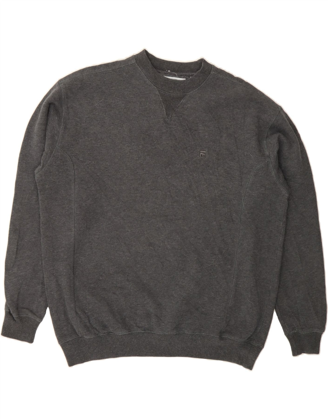 FILA Mens Sweatshirt Jumper Large Grey Vintage Fila and Second-Hand Fila from Messina Hembry 