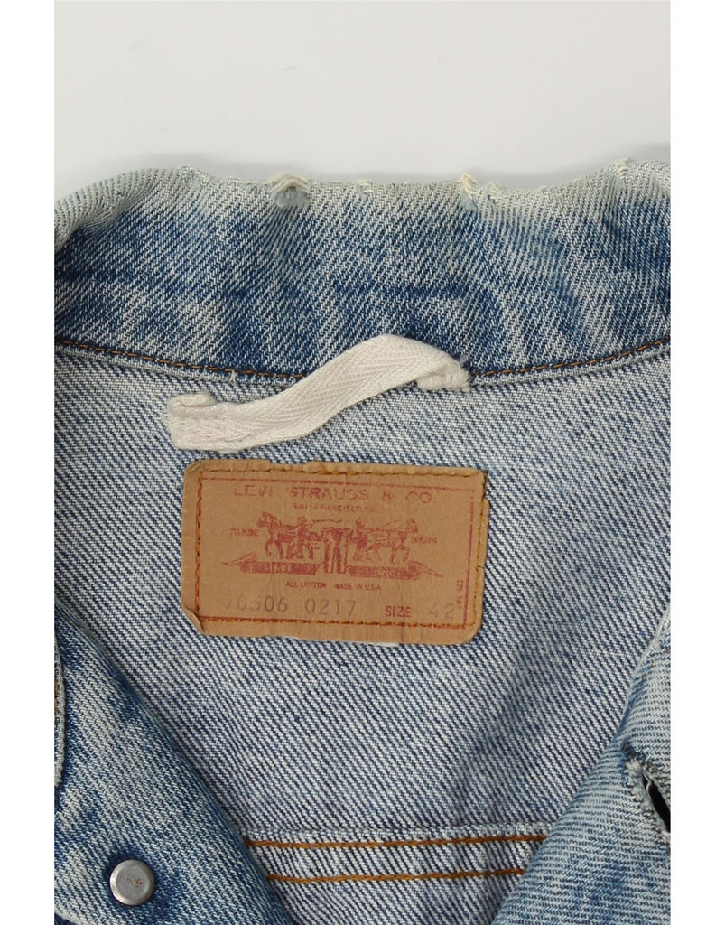 LEVI'S Womens Denim Jacket IT 42 Medium Blue Vintage Levi's and Second-Hand Levi's from Messina Hembry 