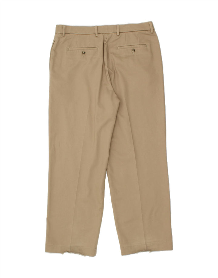 IZOD Mens Straight Chino Trousers W36 L30  Beige Cotton Vintage Izod and Second-Hand Izod from Messina Hembry 