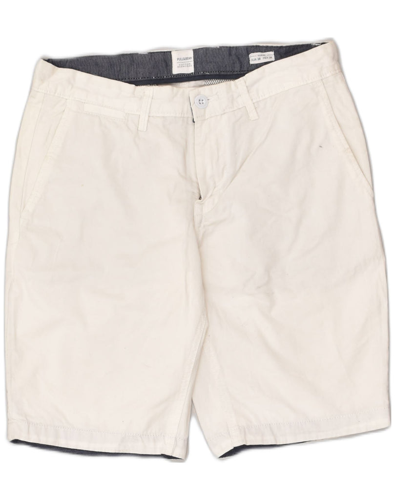 PULL & BEAR Mens Chino Shorts W28 Small White Cotton | Vintage Pull & Bear | Thrift | Second-Hand Pull & Bear | Used Clothing | Messina Hembry 