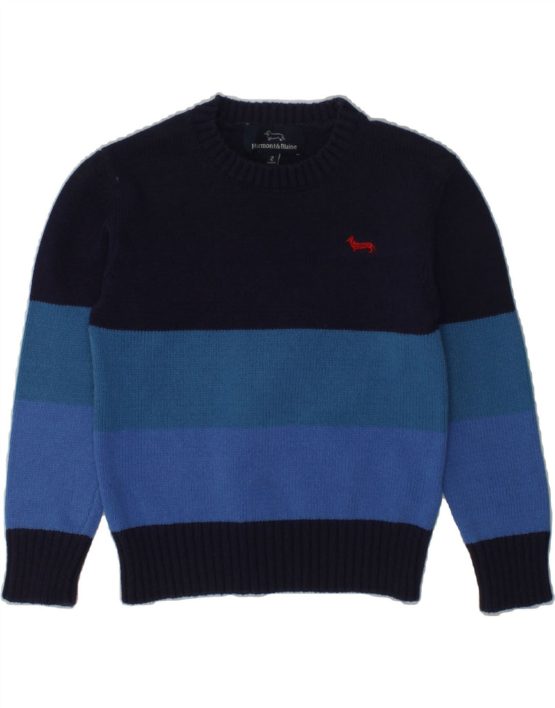 HARMONT & BLAINE Baby Boys Crew Neck Jumper Sweater 18-24 Months Blue | Vintage Harmont & Blaine | Thrift | Second-Hand Harmont & Blaine | Used Clothing | Messina Hembry 