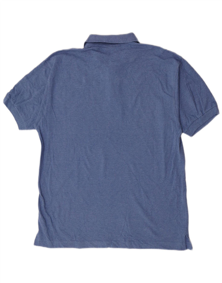 Lotto Mens Polo Shirt Large Blue Cotton