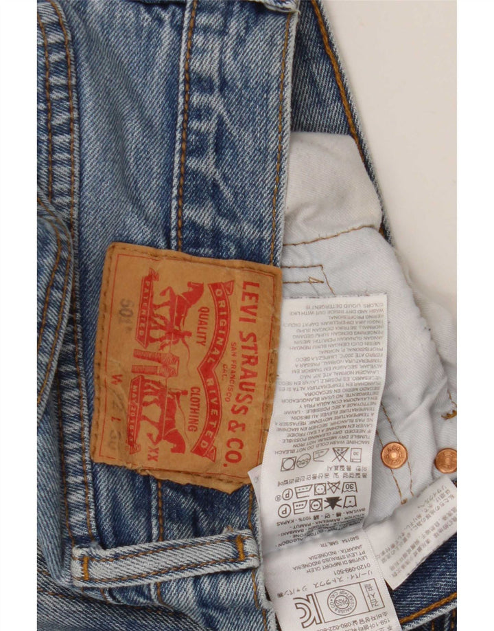 Levi's Mens 501 Straight Jeans W32 L30 Blue Cotton