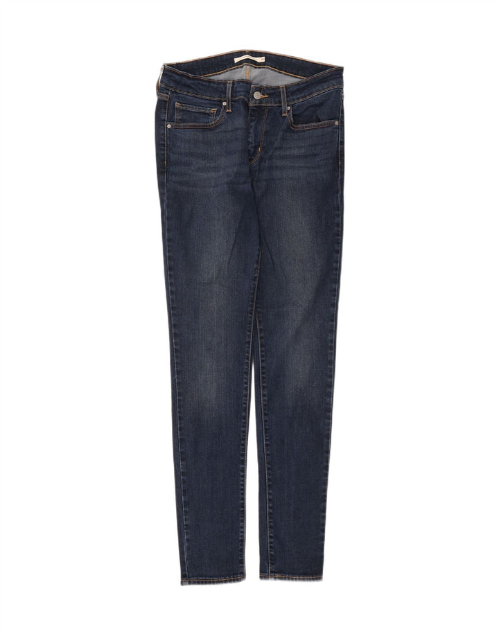 LEVI'S Womens 711 Skinny Jeans W30 L32 Blue Lyocell
