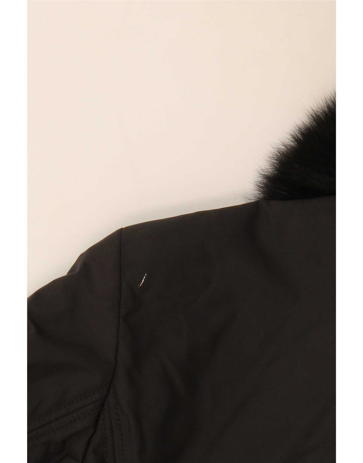Refrigiwear Womens Rain Jacket UK 8 Small Black Nylon