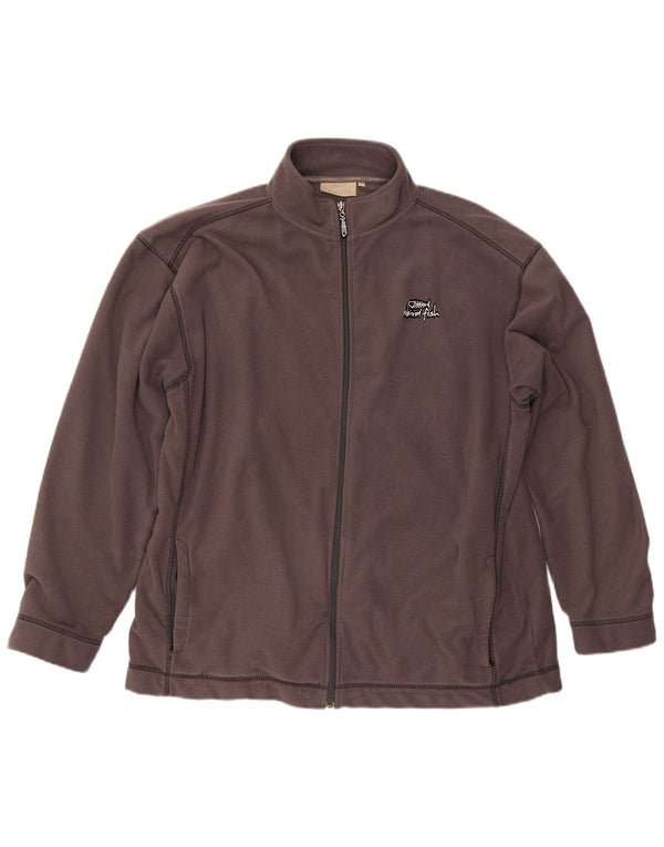 Weird Fish Mens Fleece Jacket UK 42 XL Grey Polyester