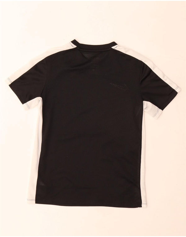 Nike Boys Dri Fit T-Shirt Top 10-11 Years Medium Black Colourblock