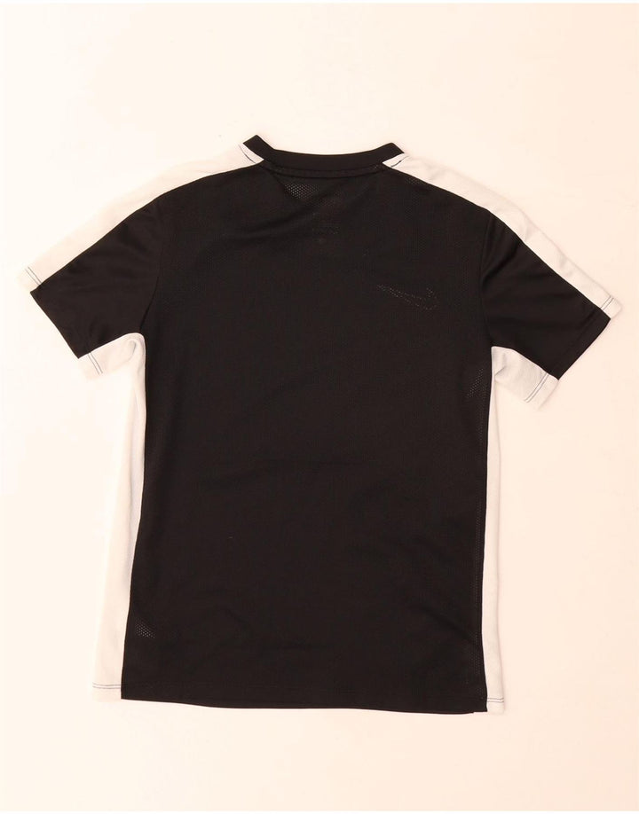 Nike Boys Dri Fit T-Shirt Top 10-11 Years Medium Black Colourblock