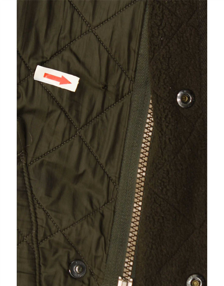 Barbour Mens Quilted Jacket UK 36 Small Green Polyamide