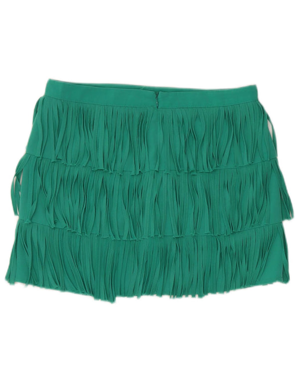 Zara Womens Mini Skirt Medium W28  Green Polyester