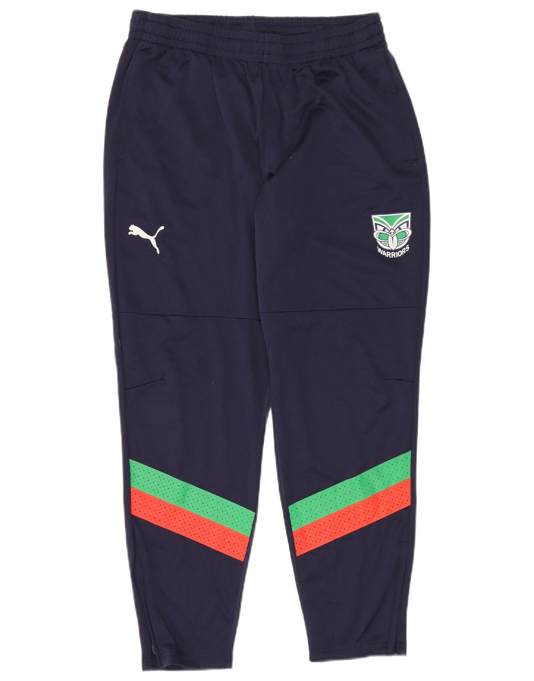 PUMA Mens Warriors Tracksuit Trousers XL Navy Blue Colourblock Polyester
