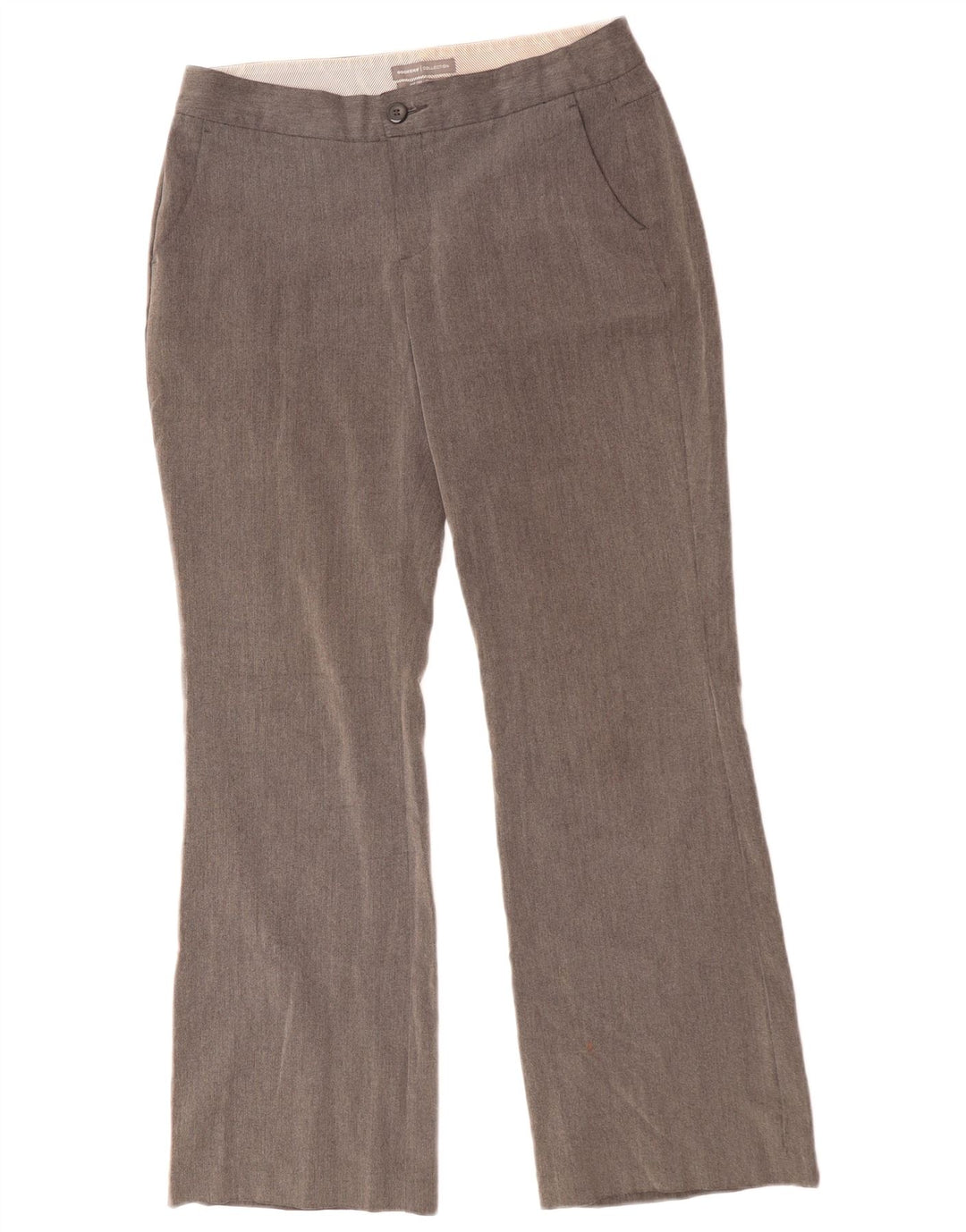 Dockers Womens Mid Rise Casual Trousers US 8 Medium W33 L32 Brown Polyester