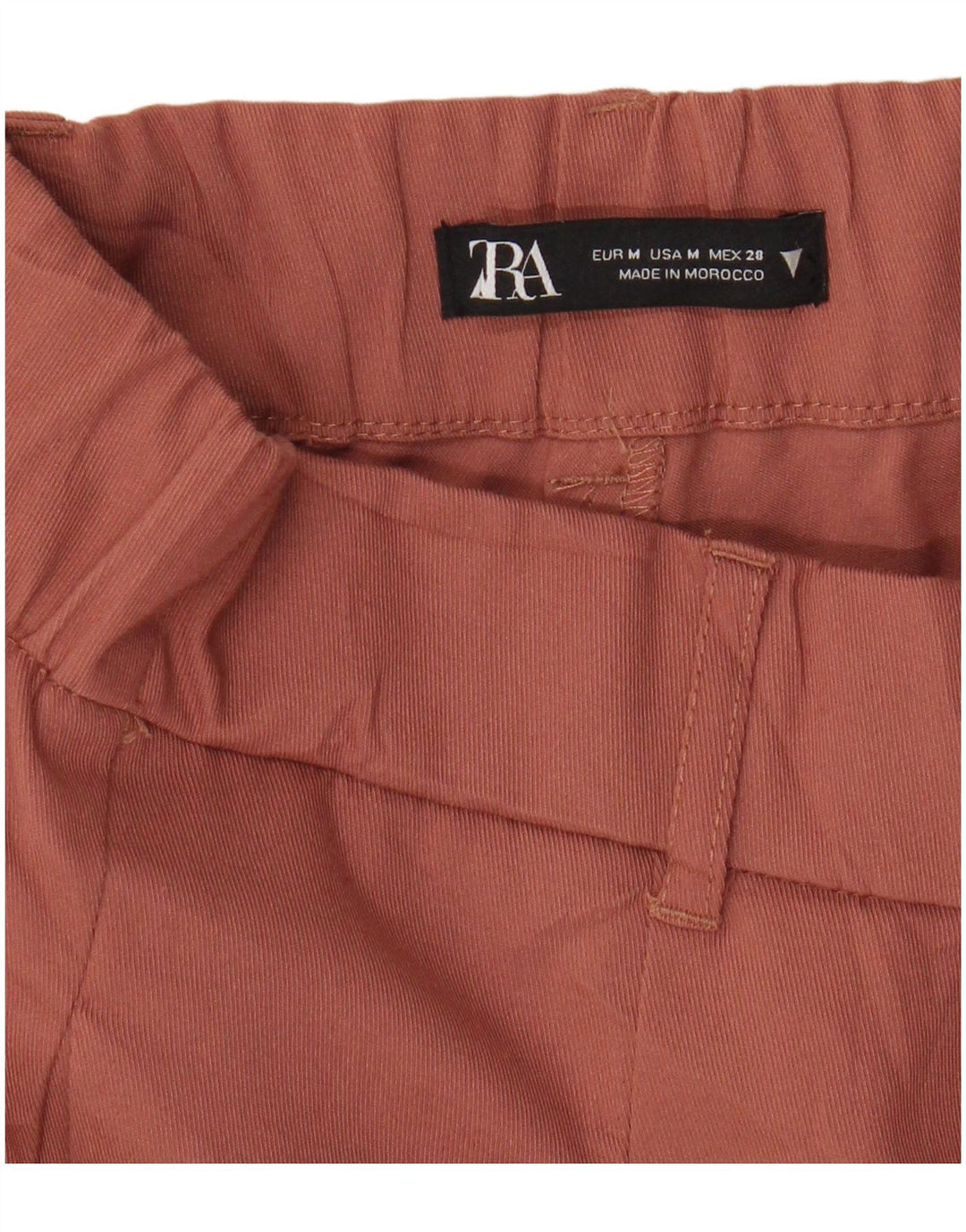 Zara Womens Tapered Casual Trousers Medium W28 L27 Brown