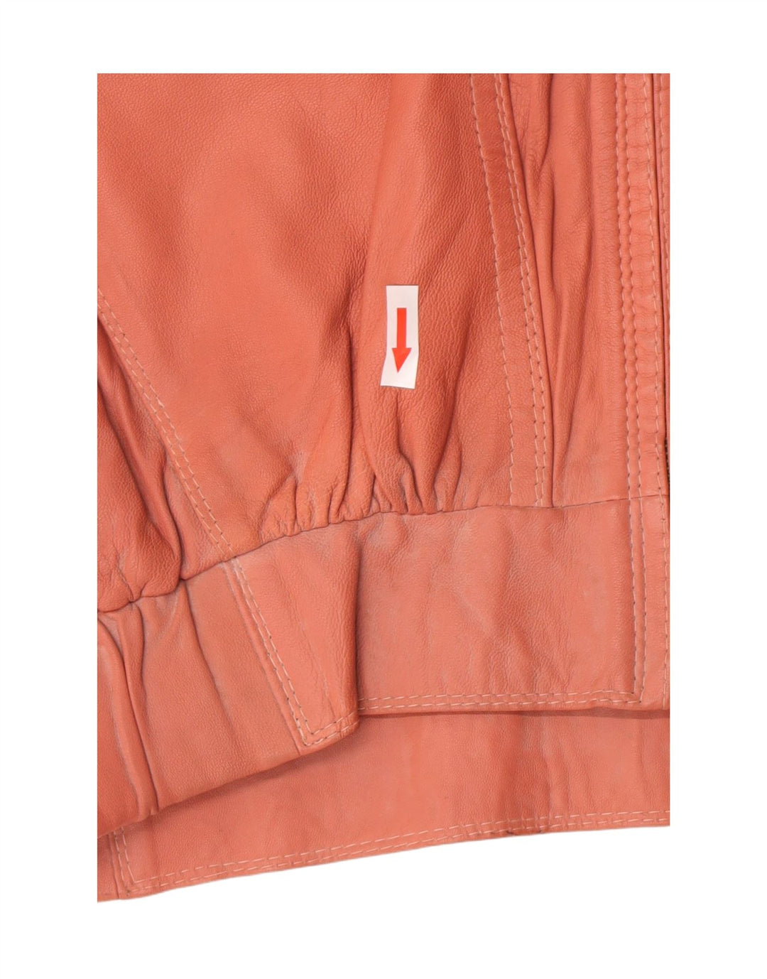 Vintage Womens Oversized Leather Jacket EU 40 Medium Pink Leather
