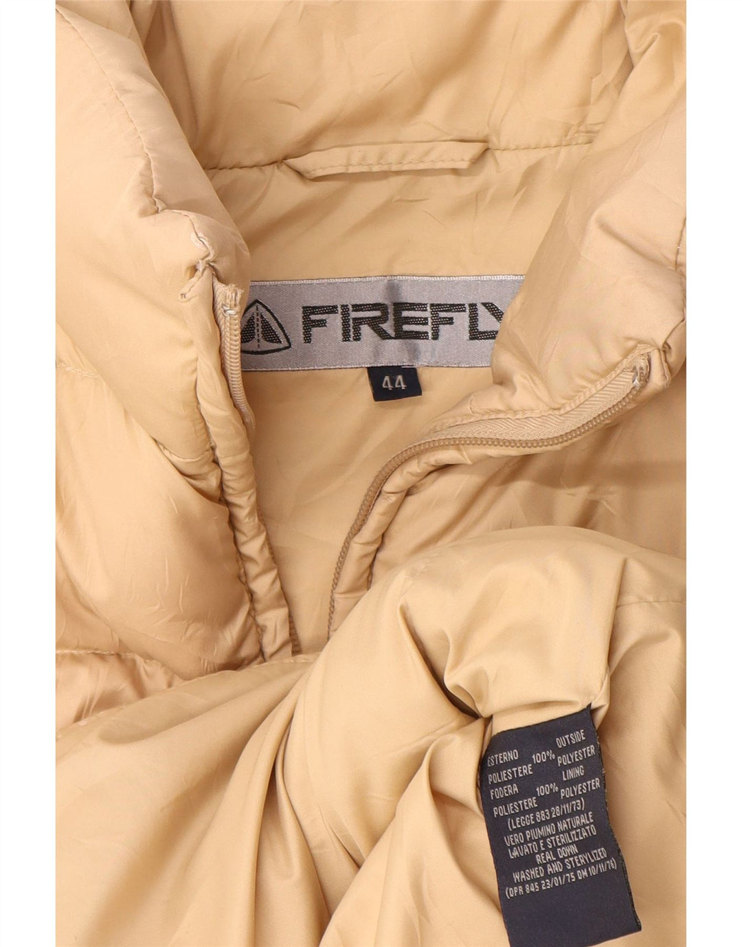 Firefly Womens Padded Gilet IT 44 Medium Beige Polyester