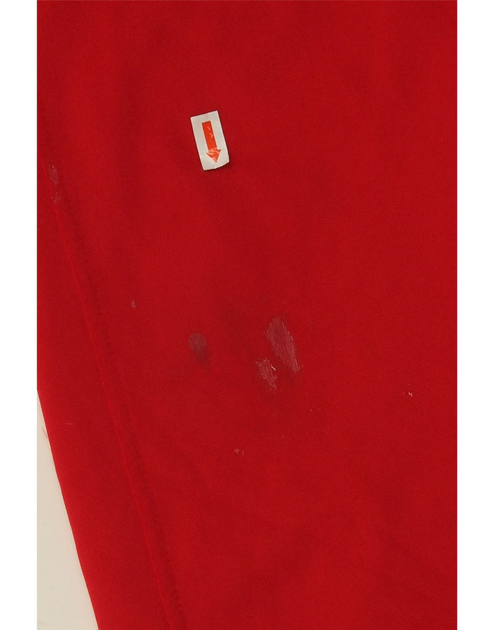 Asics Womens Tracksuit Trousers UK 8 Small  Red Polyester