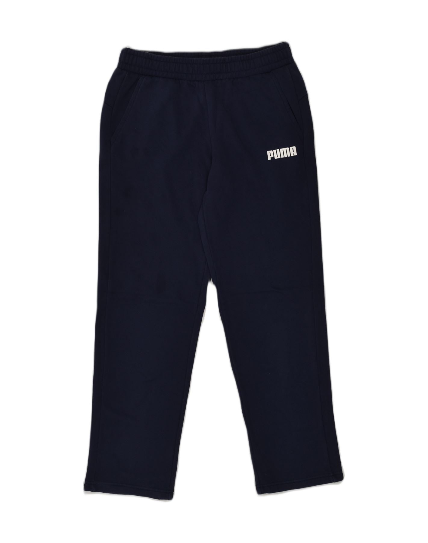 Pantalones de chándal PUMA Hombre Medium Navy Blue Cotton