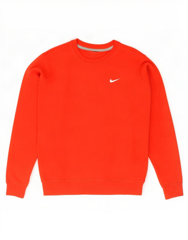 Nike Mens Sweatshirt Jumper Medium Red Cotton