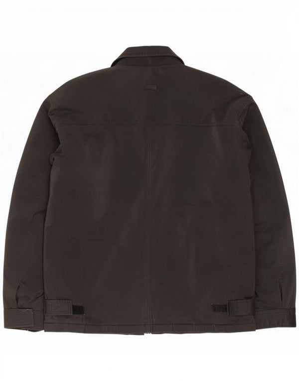 St. Bernard Mens Regular Fit Windbreaker Jacket IT 52/54 XL Black PVC