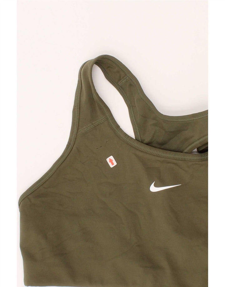 Nike Womens Sport Bra Top Small Khaki Sports