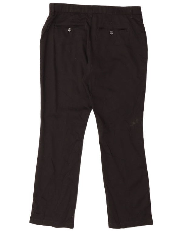 Lee Womens Total Freedom Straight Casual Trousers US 14 XL W34 L31 Black