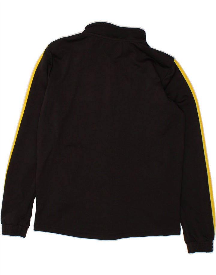 KAPPA Boys Tracksuit Top Jacket 11-12 Years Black Polyester Vintage Kappa and Second-Hand Kappa from Messina Hembry 